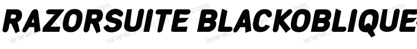 RAZORSUITE BLACKOBLIQUE字体转换